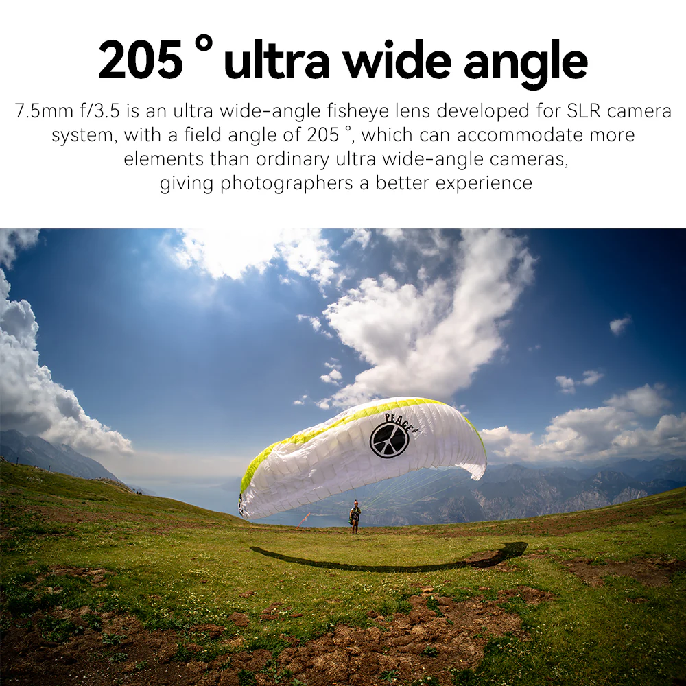 MF 7.5mm f/3.5 ultra wide-angle APS-C DSLR lens for Canon EF/Nikon F - Image 5