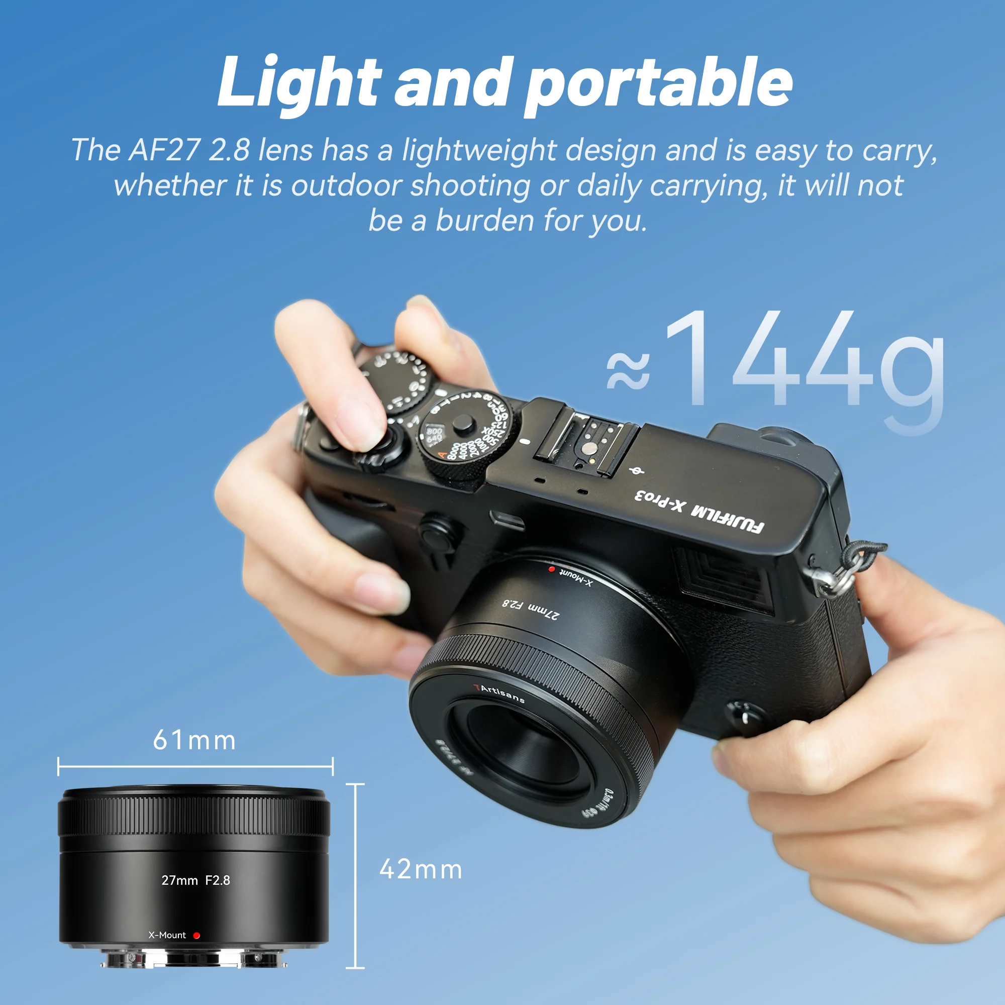 AF 27mm F2.8 APS-C Lens for FX - Image 3